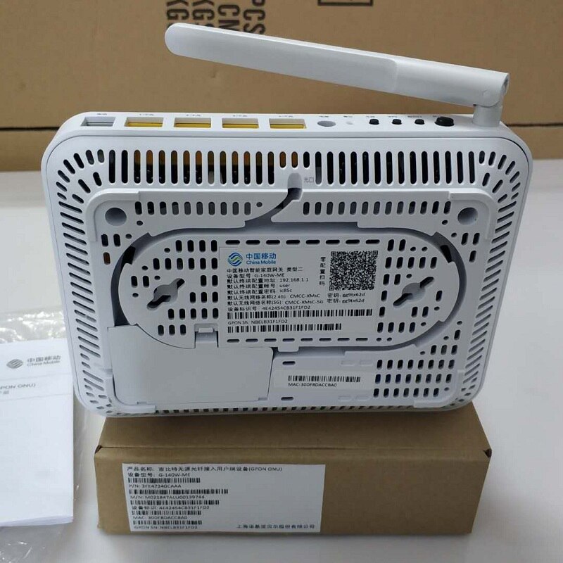 Alcatel Lucent Gpon G-140W-ME Onu 4GE + 1Voice + 2USB + Wifi 2.4G & 5G Ftth Gpon ont Glasvezel Apparatuur Router Modus Engels Firmware