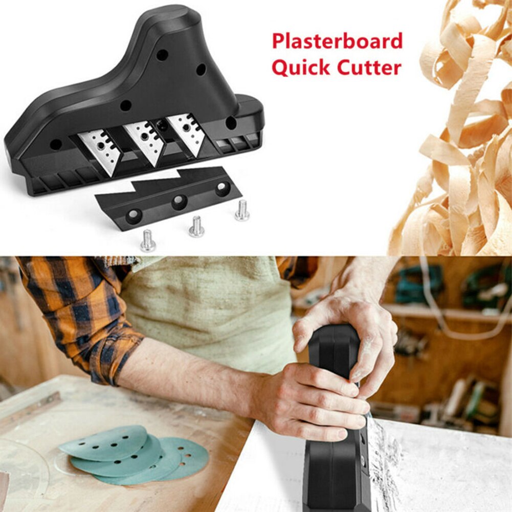 Woodworking Planer Edger Drywall 35 Degree Bevel Planer Chamfering Trimming Plasterboard Planing Tool For Carpenter Supplies