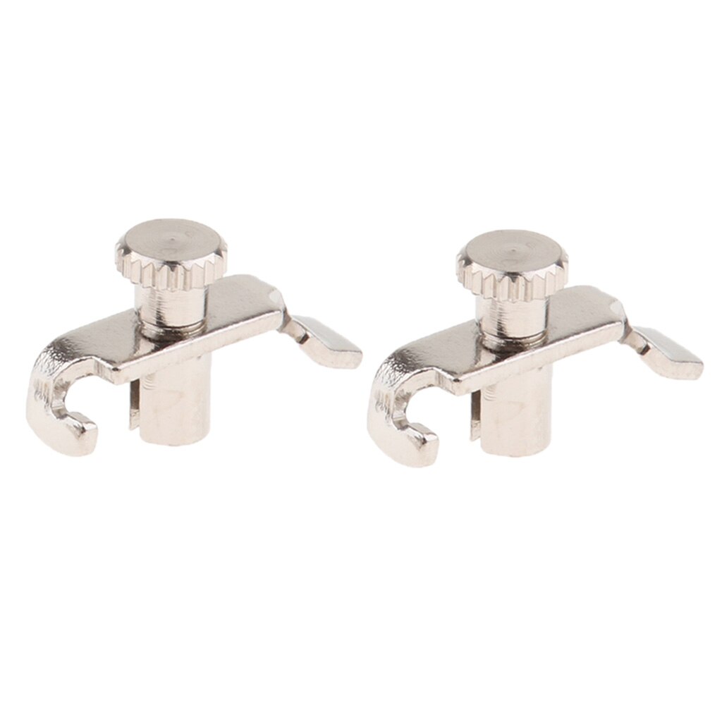 2xSilver Stainless Steel Erhu Fine Tuners Tuning Adjuster DIY Erhu Accessory
