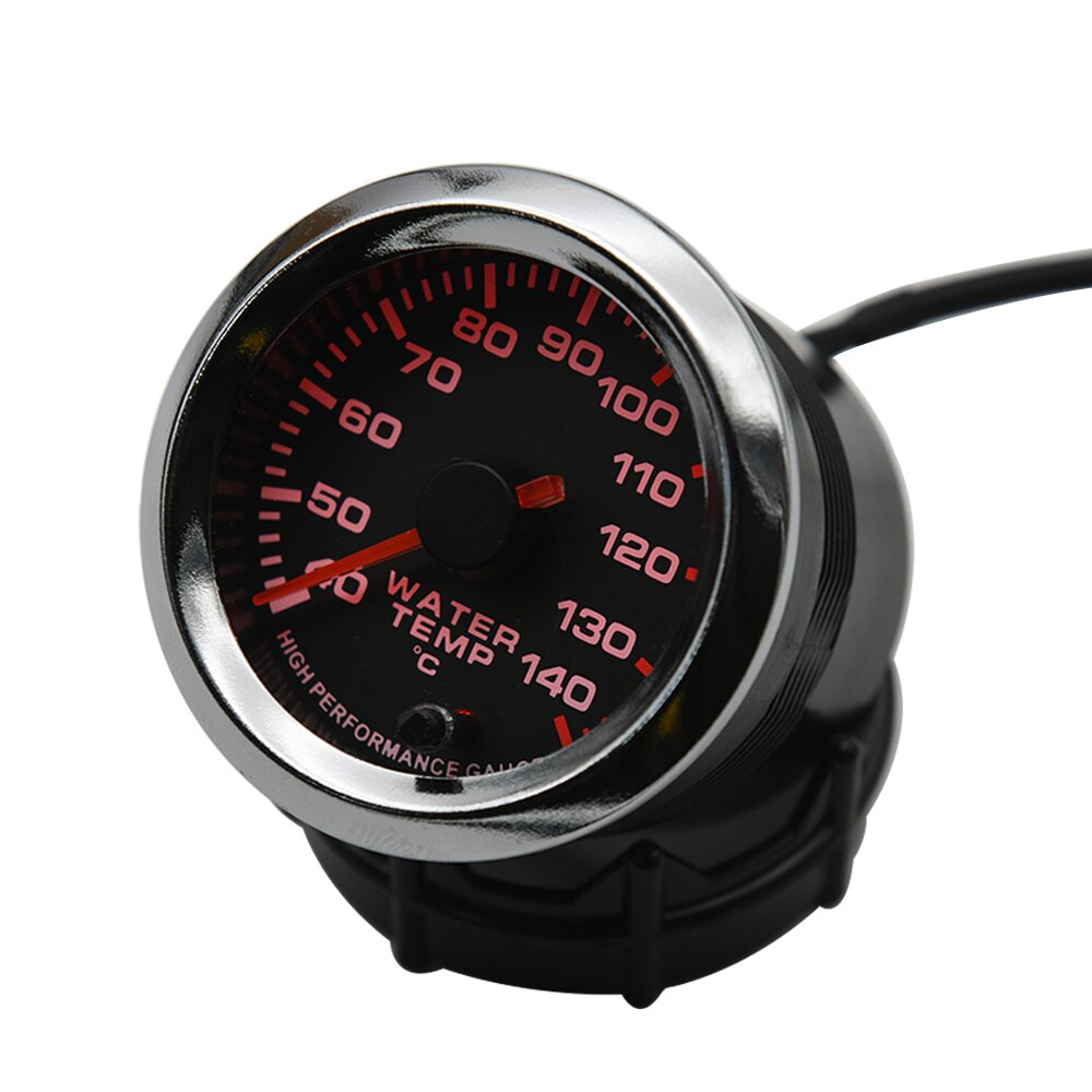 52MM Auto Wasser Temperatur Gauge 40-140 Celsius Mit Wasser Temp Joint Rohr Sensor Adapter 1/8NPT 28-40MM 7 Farbe Hintergrundbeleuchtung