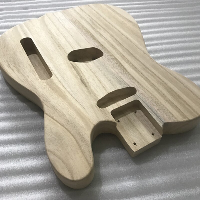 Hule slibning ufærdige håndværk elektrisk bas guitar træ krop tønde til telecaster stil diy elektrisk guitar kropsdele