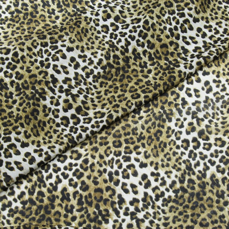 Leopard print silk blending cotton fabric silk cotton fabric 140cm width,SCT535