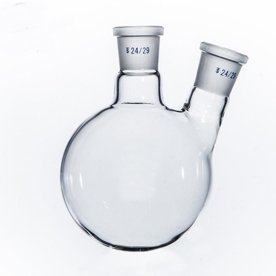 250ml Laboratory Borosilicate Glass 24/29 Joint Glass Flask round bottom with two necks