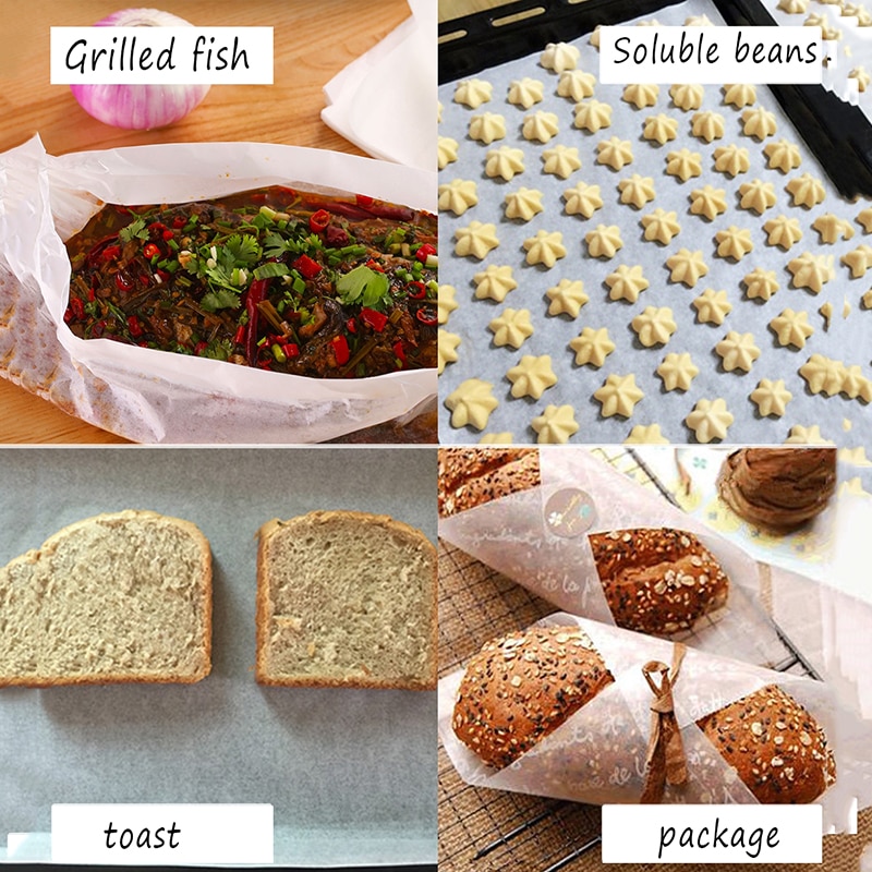 35/10/5M NonStick Cookie Sheet Parchment Paper Baking Sheets Pan Line Paper Oil Paper Butter Non-stick Paper
