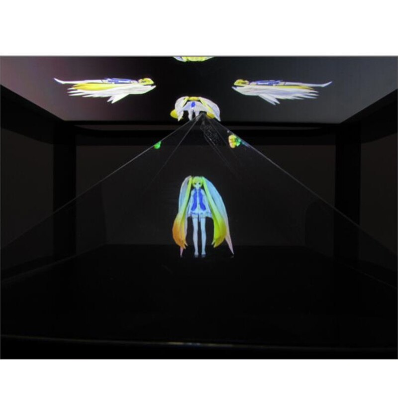 Holographic 3D Projection Pyramid DIY for 7 to 10.1 Inches Tablet PC Phone Projector Christmas