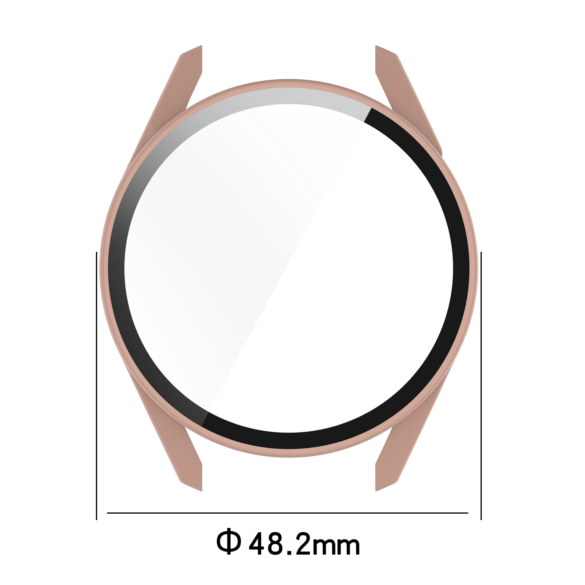 Glas + Case Voor Huawei Horloge Gt 3 46Mm Band Pc Matte Cover Rondom Beschermende Bumper Shell voor Huawei Horloge Gt 3 Horloge Case