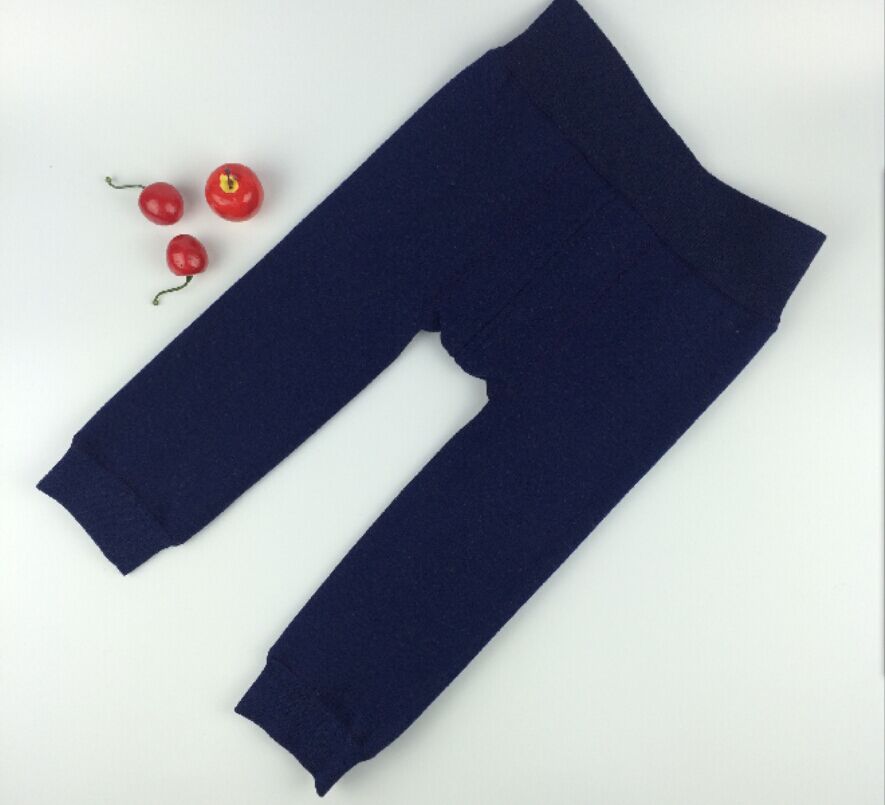 Peuter Jongen Meisje Broek Elastische Solid Casual Kids Broek Winter Kinderen Baby Broek Verdikking katoen Leggings: Blauw / 3T
