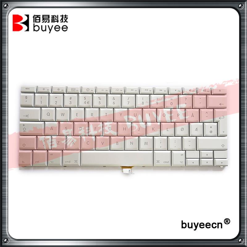Original 15.4" A1260 A1226 A1211 Norwegian Norsk Keyboard For Macbook Pro Norway Keyboards with backlight Replacement White
