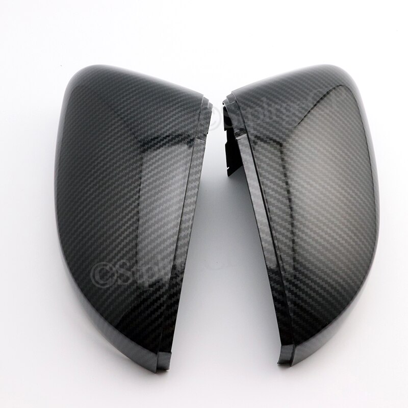 Side Mirror Cover caps For Volkswagen Polo MK5 6R 6C (Carbon look) Door wing replacement