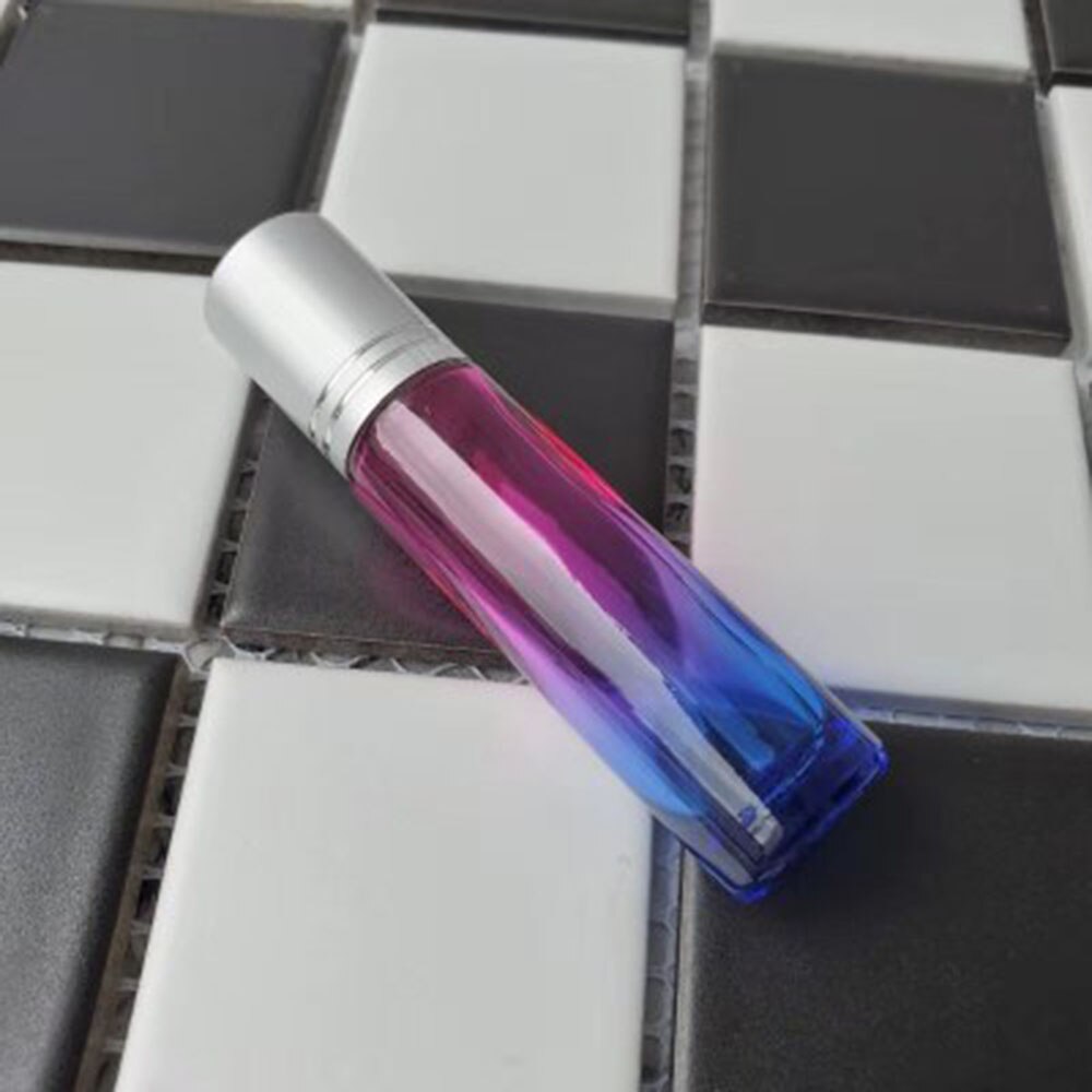 10ml gradient farve æterisk olie parfume flaske rullekugle tyk glas rulle på holdbar til rejse kosmetik beholder