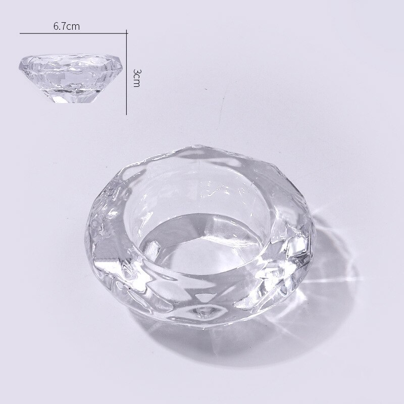 1Pc Acrylic Nail Cup Acrylic Powder Liquid Crystal Glass Dappen Dish Bowl Holder Container Equipment Nail Tool for Nail: BZ02