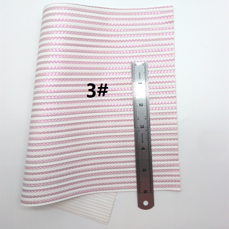 Pink glitter stof, striber imiteret stof, hjerter syntetisk læder stof plader til sløjfe  a4 21 x 29cm blinkende ming  xm835