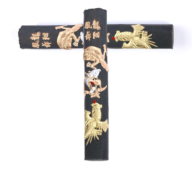 Ink Stick Chinese Painting Calligraphy Ink Block Exquisite Pine Soot Calligraphy Ink Stick Grinding Inker Caligrafia China
