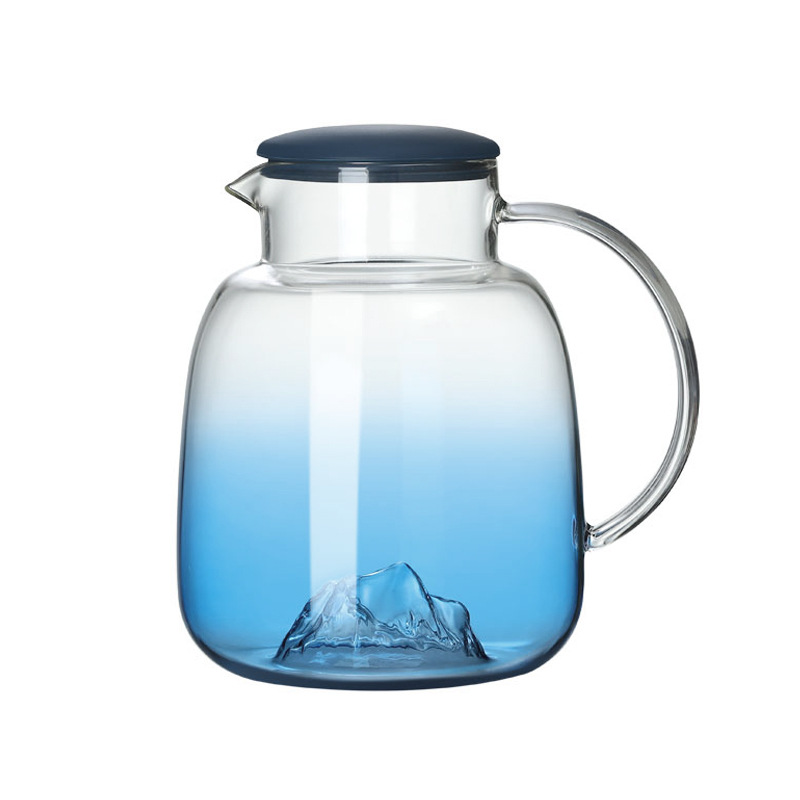 Nordic glass cooler Large-capacity cold kettle Home water cup glass water set water dispenser tea kettle water jug