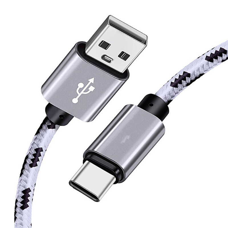 Kabel USB typu C do Xiaomi Redmi Note 7 Mi 9 szybka ładowarka synchronizacja danych kabel USB C do Samsung Galaxy S10 S9 A7 A8 2018 2M 3M długi: WHITE / 0.25 m