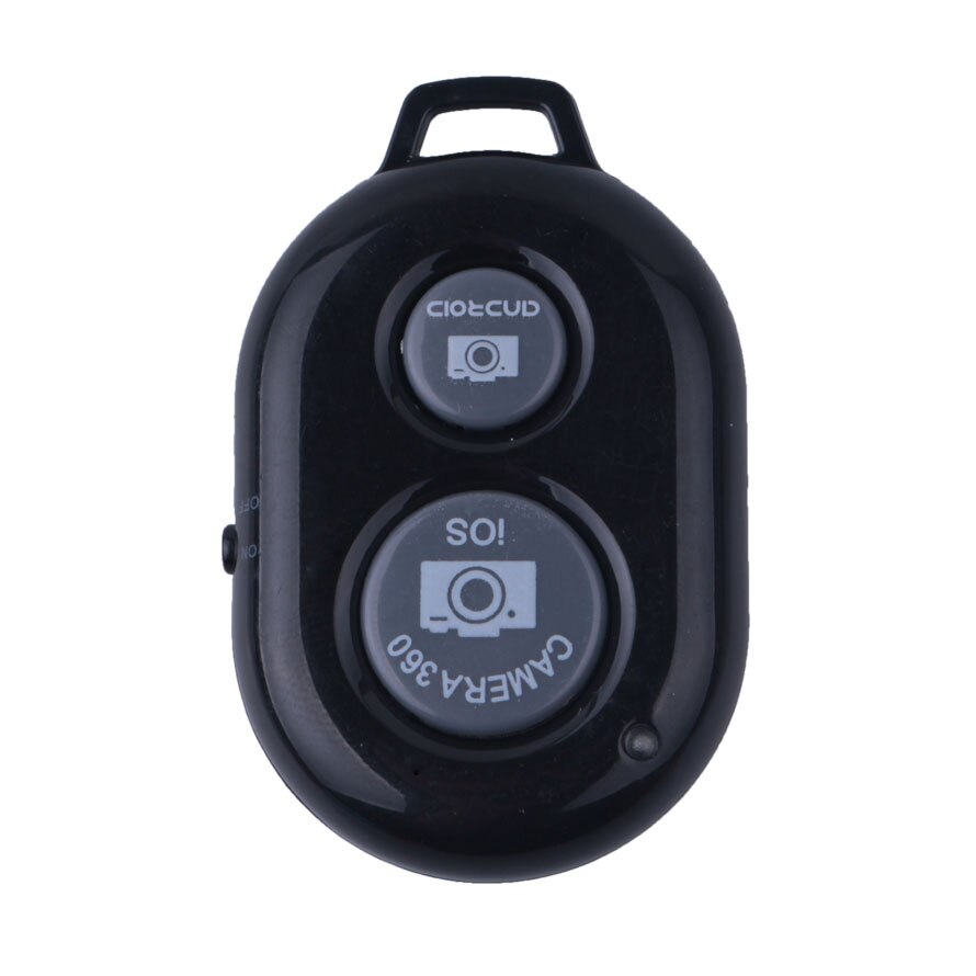 Elistooop kabellos Kamera Kontrolle selbstauslöser Auslöser Mini Clever Bluetooth Fernauslöser Für Android IOS Smartphone: Schwarz