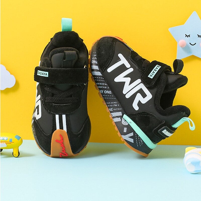 Babaya bambino ragazze ragazzi inverno stivali infante bambino piccolo peluche barca caviglia stivali morbido metter il fondo a non-scontrino bambini ragazzo all'aperto cotone scarpe