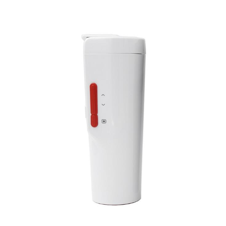 Tritan de luxe Thermos chauffe-eau électrique, avec adaptateur, biberon chauffant rapide pour voiture, pour la maison ou le bureau, en option: white