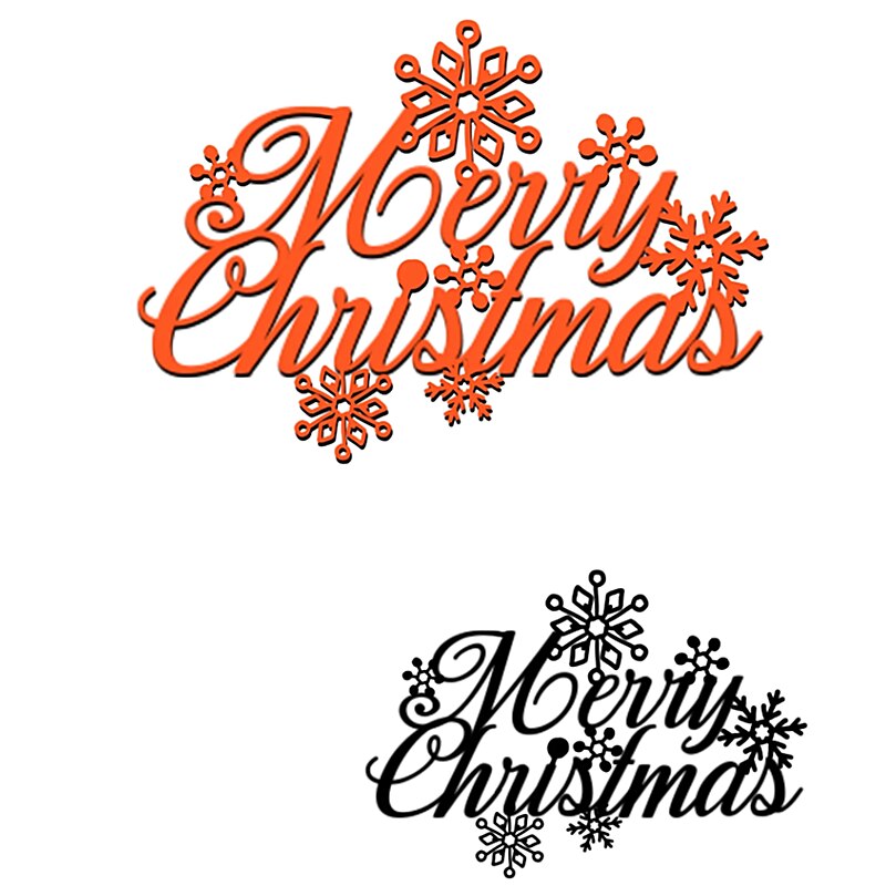 Kokorosa Merry Christmas Metal Cutting Dies Word Dies Scrapbooking For Card Making DIY Cuts Craft Dies Letters Die Cut