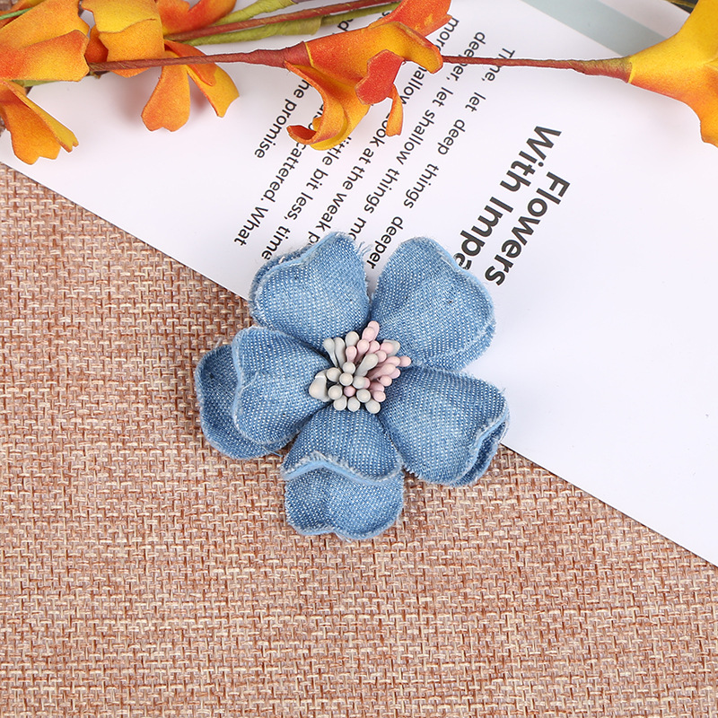 5pcs Chiffon Artificial Flower Handmade DIY Fabric Flowers for Wedding Party Craft Home DIY Decoration