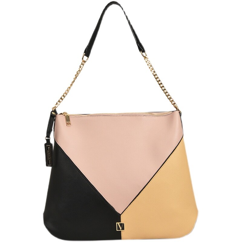 VS Boho Tasche Neue Errözehn Colorblock Bindung Straße Mehrfarbig Mittel Schulter Tasche: MULTI-Farbe