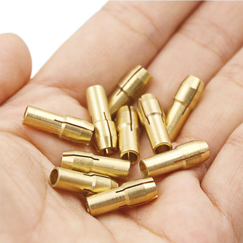 10Pcs Mini Drill Chuck Adapter 0.5mm-3.2mm for Dremel Mini Drill Chuck Micro Collet Brass For Power Rotary Tools Chuck Adapter