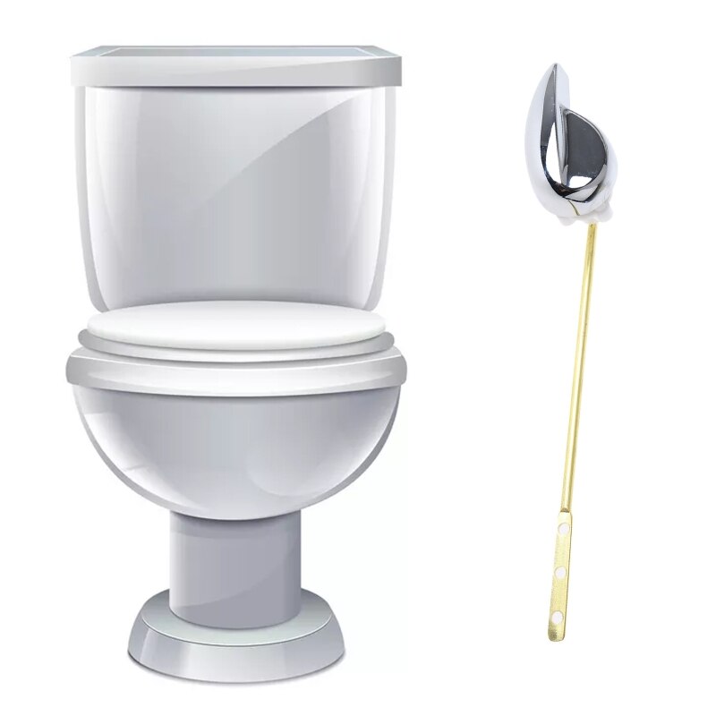 Voor/Side Rechte Staaf/Side Gebogen Staaf Ouderwetse Voetstuk Pan Koperen Staaf Chrome Handvat Badkamer Wc tank Onderdelen