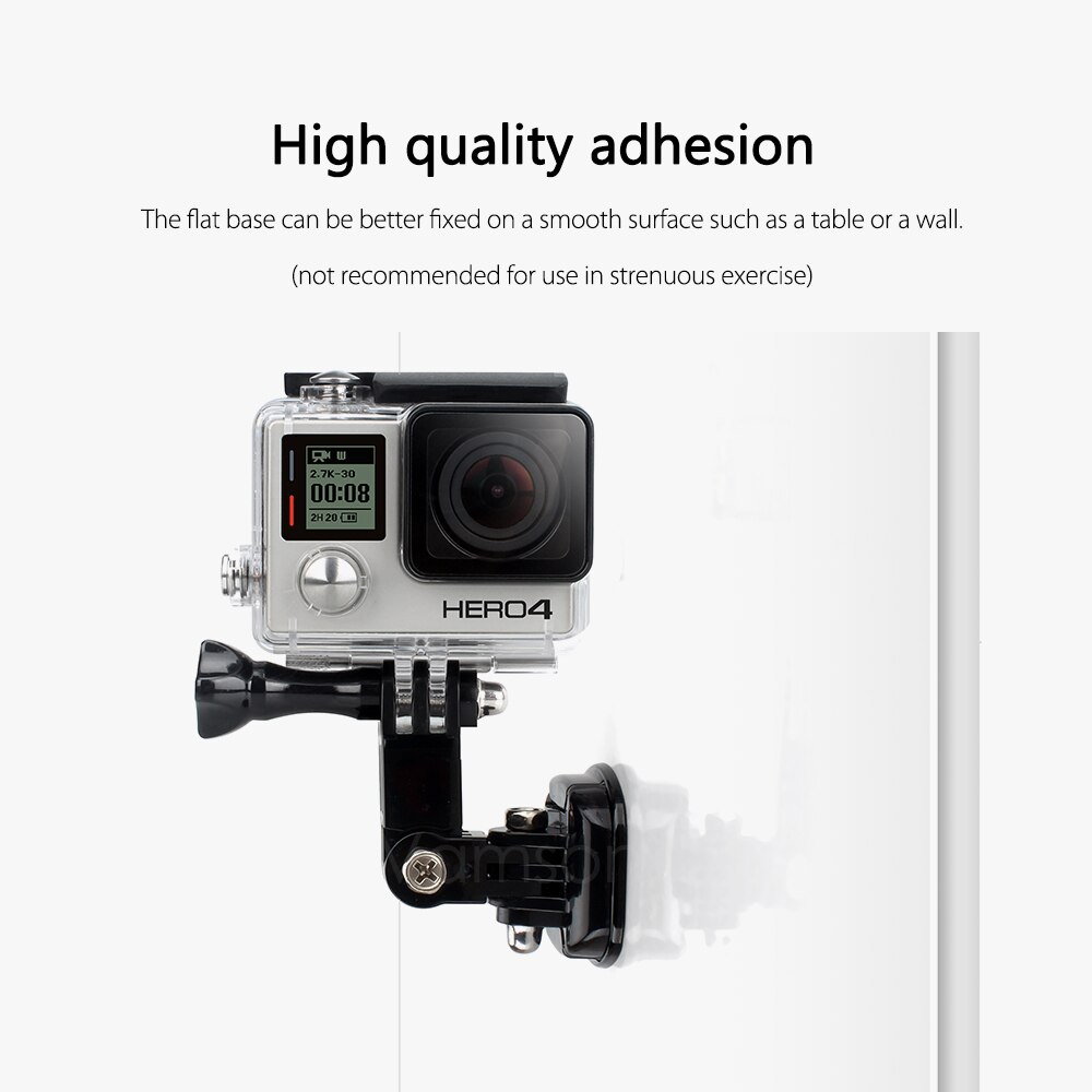 Vamson-Base de montaje de superficie plana con pegatinas adhesivas 3M VHB Para Gopro Hero 5 4 3 para SJ4000 para Eken, accesorios VP106E, 20 Uds.