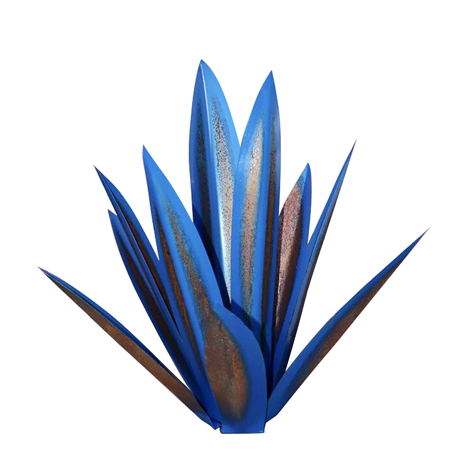 Plante d'agave en métal bricolage, Sculpture rustique de Tequila, décoration artistique de jardin de cour, décoration de maison, Figurines de jardin, piquet de cour