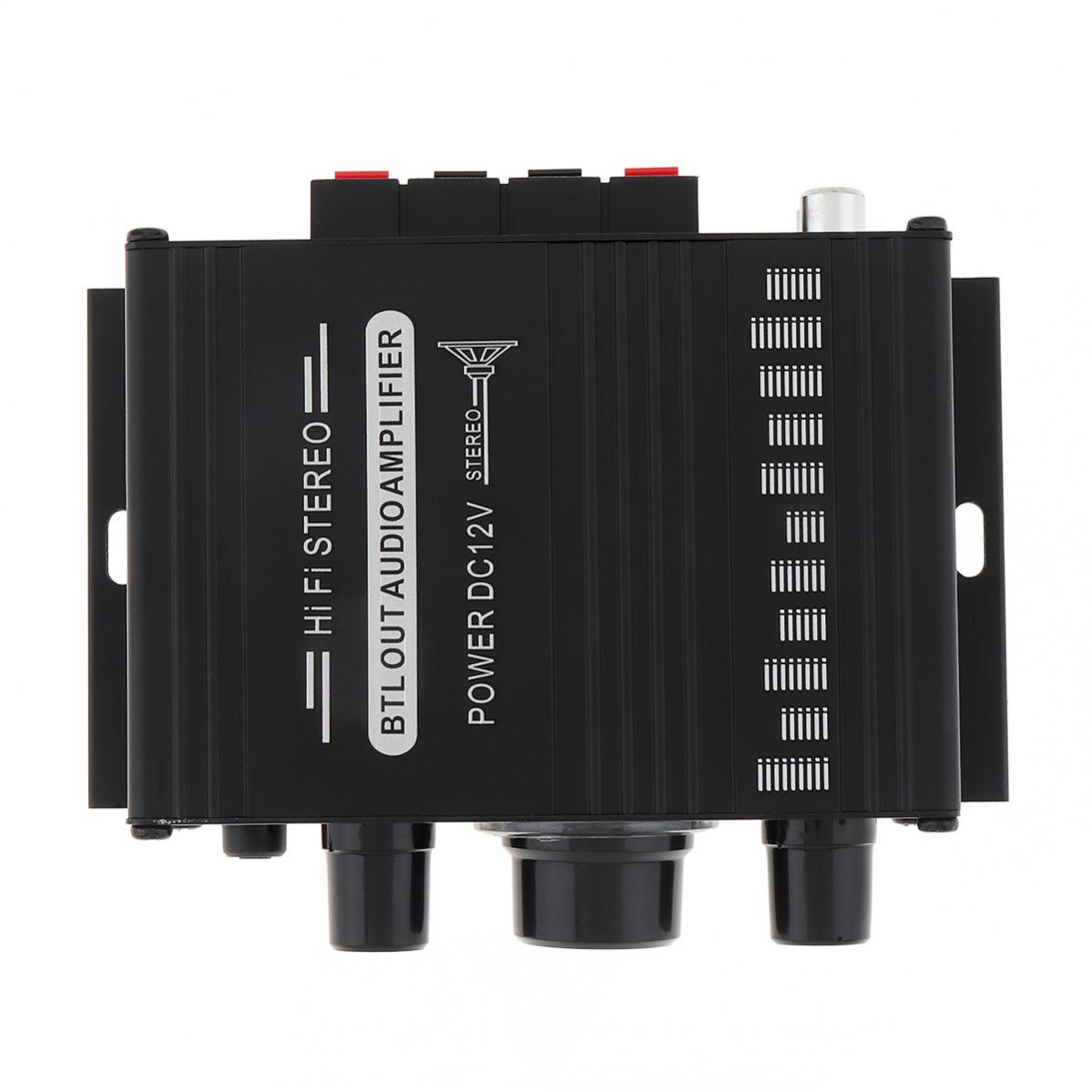 AK170 HIFI Stereo Power Amplifier Audio For Car Karaoke Home Theater 2 Channel Bluetooth Class D Digital Sound Amplifier USB SD