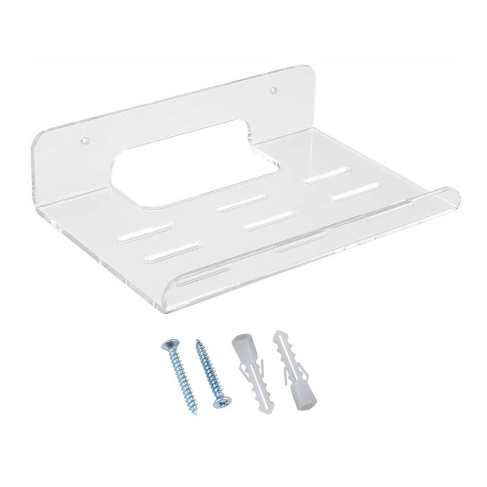 Acrylic Router Wall Bracket Easy To Install Floating Router DVD Player Stand Rack Router Shelf For Set-top Box Bracket Holder