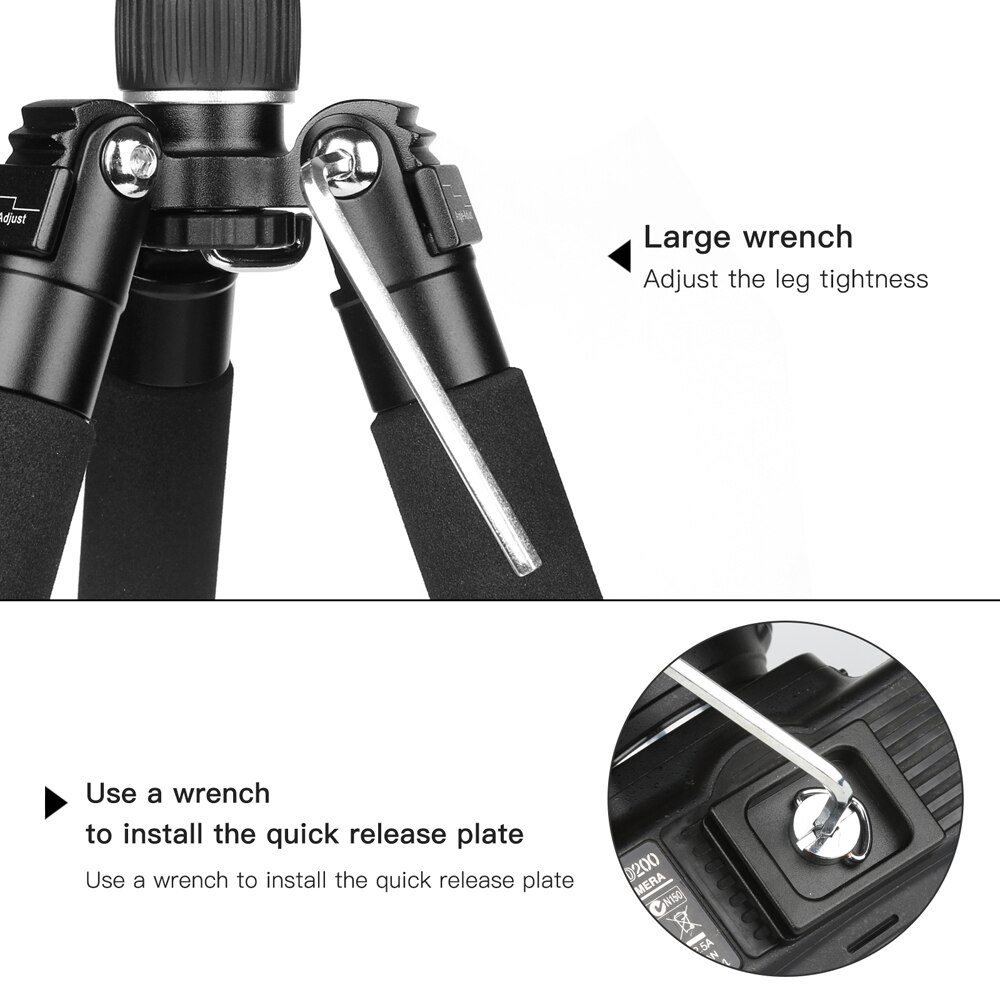Shoot rejsekamera stativ holder holder til canon  m50 nikon  d5600 d5300 sony  x3000 a6000 dslr kamera tilbehør