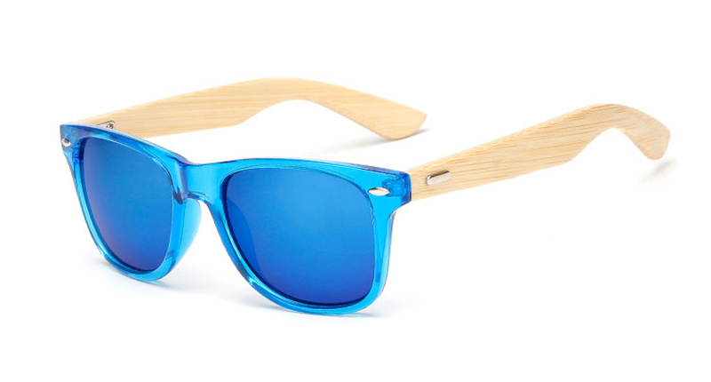 16 farbe Bambus Sonnenbrille Männer Holz Sonnenbrille Frauen Spiegel Original Holz Sonnenbrille retro de sol masculino: wooden 1501 C11