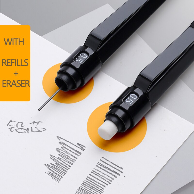 M &amp; G 0.5mm/0.7mm crayon mécanique couleur Morandi fournitures scolaires japonaises crayons mécaniques japonais