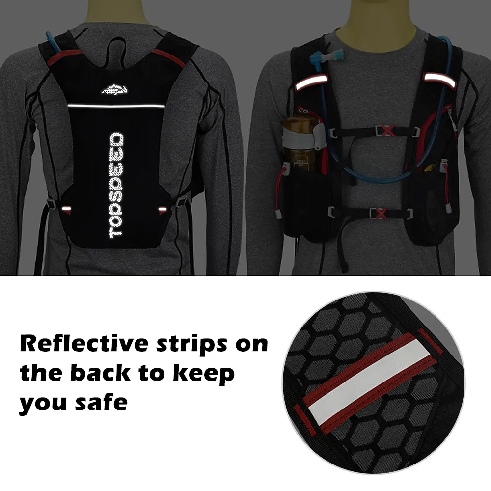 Ultralichte rugzak voor trailrunning, hardloopvest, ademend hardloopvest voor marathons