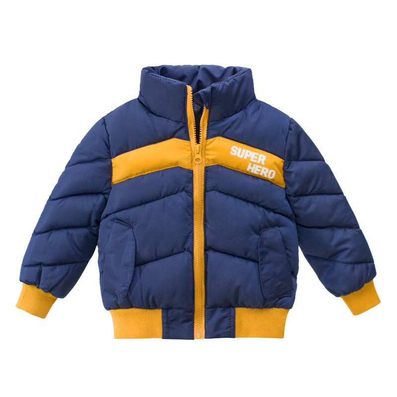 Jongen Winter Katoen Gewatteerde Jas Dikke Katoenen Donsjack Warme En Comfortabele Mid-Lengte 2-10 Jaar oude Ritsvak Kleren