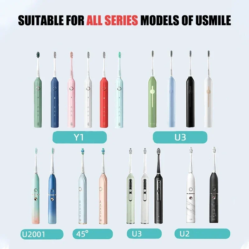 Toothbrushes Head Suitable for All Models of Usmile Brand Electric Toothbrushes Independent Vacuum Packaging