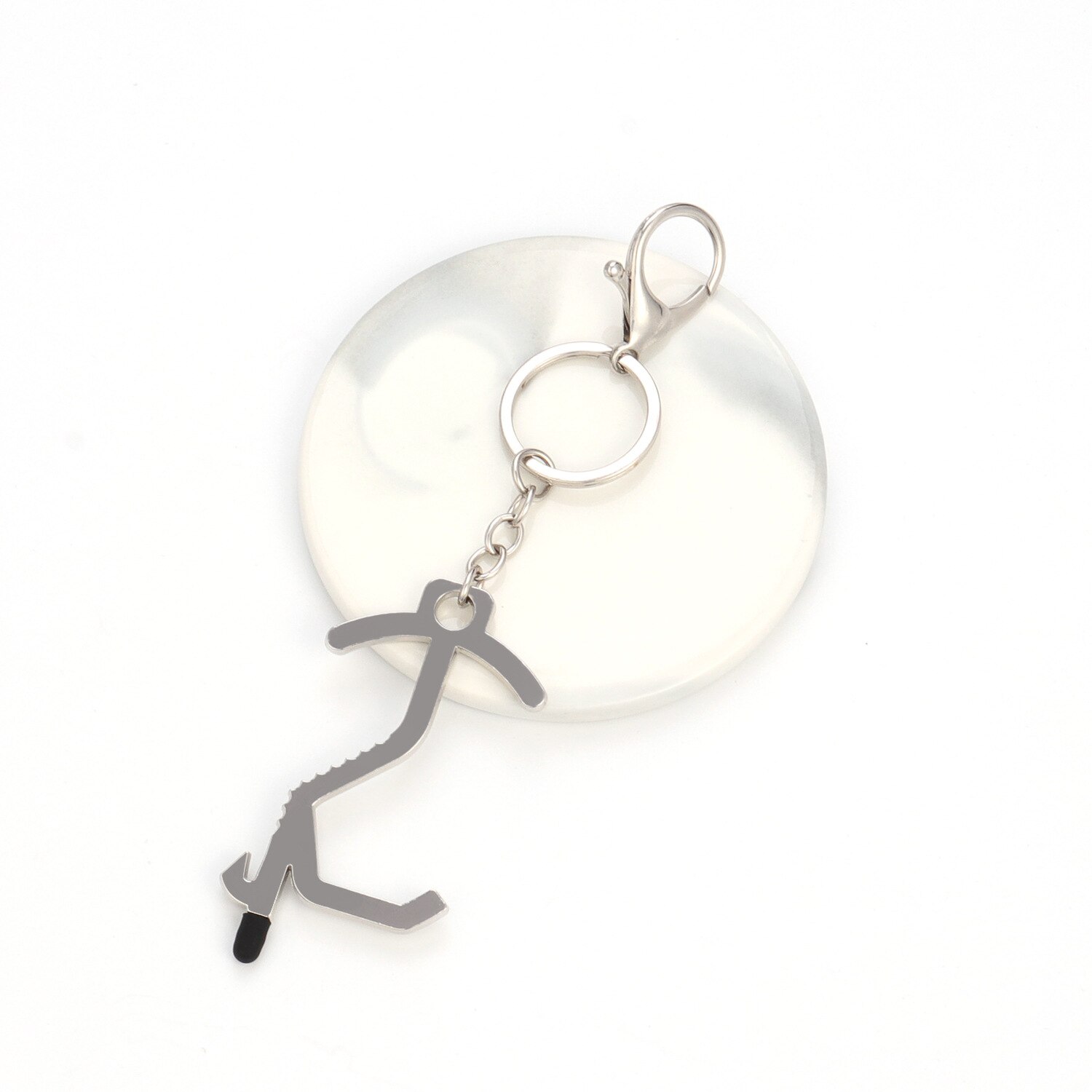 Non-Contact Door Opening Press Elevator Keychain Useful Product Alloy Safe Health Non-Contact Anti-Virus EDC Door Opener: Ysk28  2 hao FOB