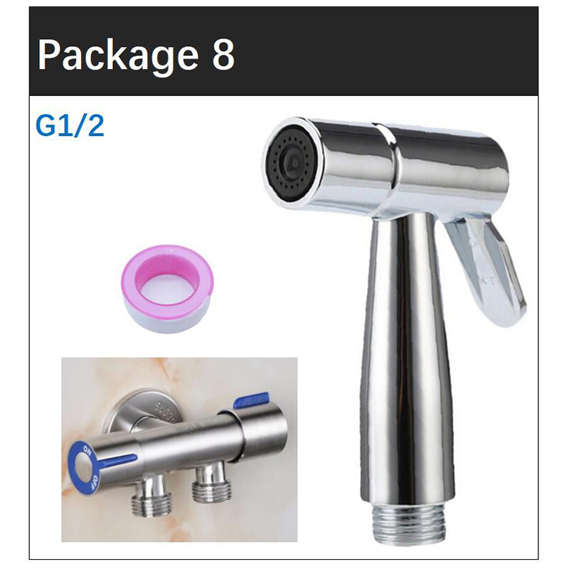 Handdouche Bidet Zelfreinigend - Hoge Druk ABS Plastic - Wandmontage WC Badkamer Accessoire: Blauw