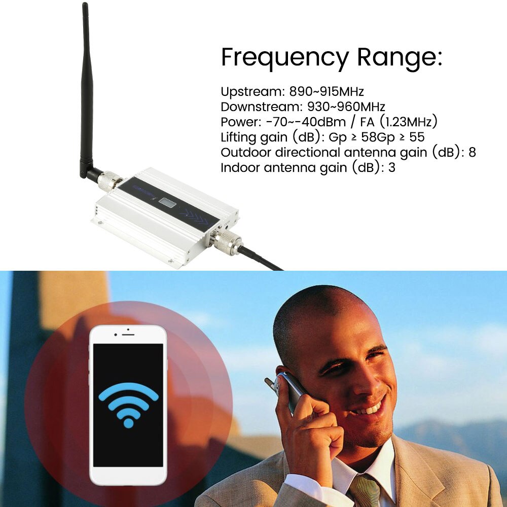 Legering LCD GSM 900 MHz Mobiele Mobiele Telefoon Signaal Repeater Versterker Cellular Repeater Apparaat Signaal Booster