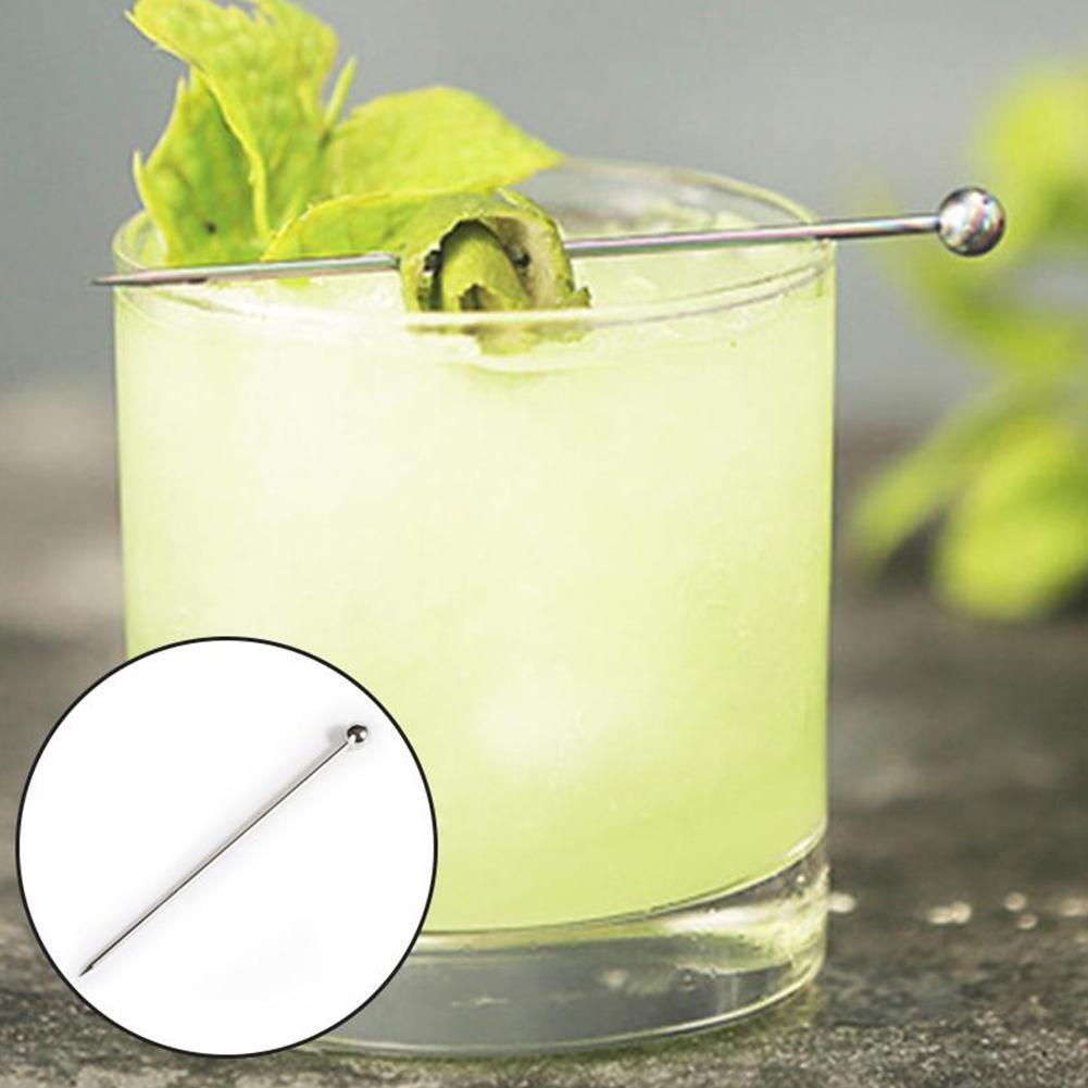 Steel Olive Needle Fruit Sign Cocktail Sign Fruit Decoration Steel Sign Bar Beverage Stirring Tool
