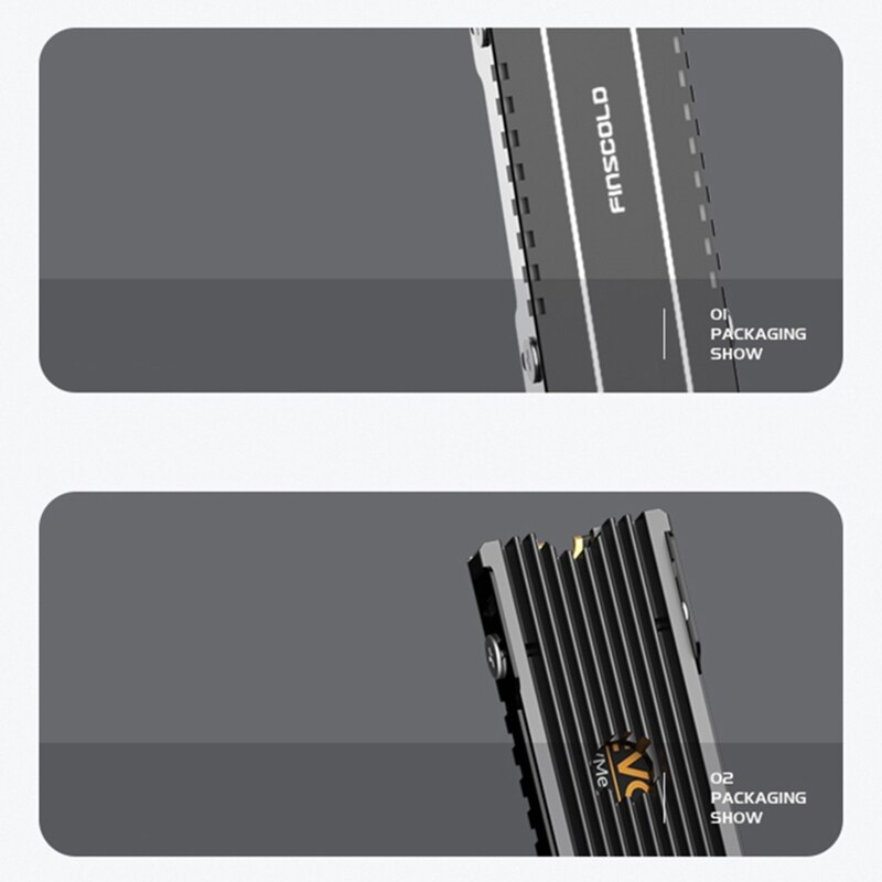 Refroidisseur de disque dur mécanique SSD M.2 22110 NGFF, en aluminium, pour ordinateur portable, directe