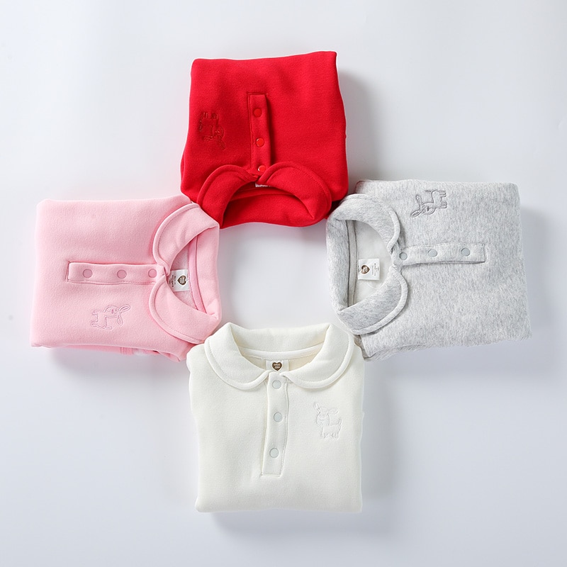 Baby Bodysuit Lange Mouwen Kleding Dikke Warme Kinderen Kleding Baby Meisjes Jongens Kleding Kinderen Jumpsuit 100% Katoenen Baby Overalls