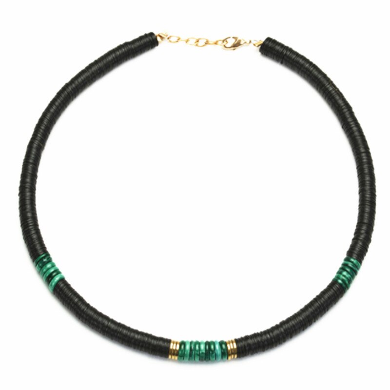 Boho della boemia Ras de Cou Desert Dore Blanc Noir naturale shell in rilievo collane di modo del choker collana di perline donne di kolye colar: necklace 9