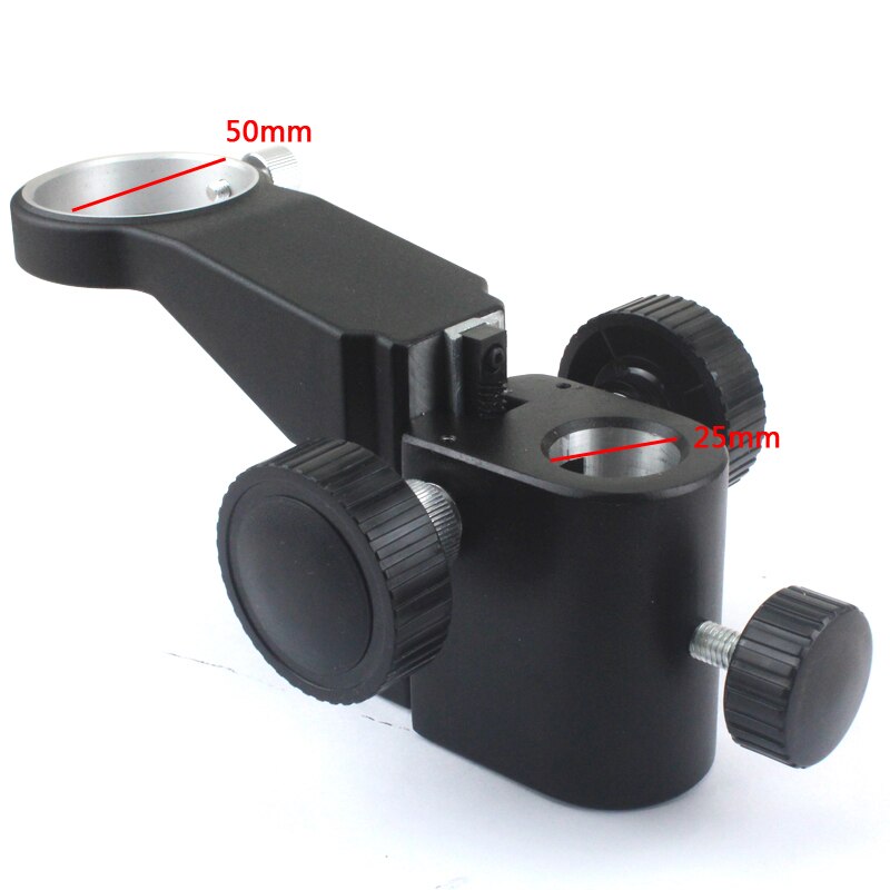 Stereo Mikroskop Einstellung Fokus Arm 50mm/25mm Durchmesser Mikroskop Kopf Halfter Ring Laube Stehen Halterung: Ursprünglich Titel