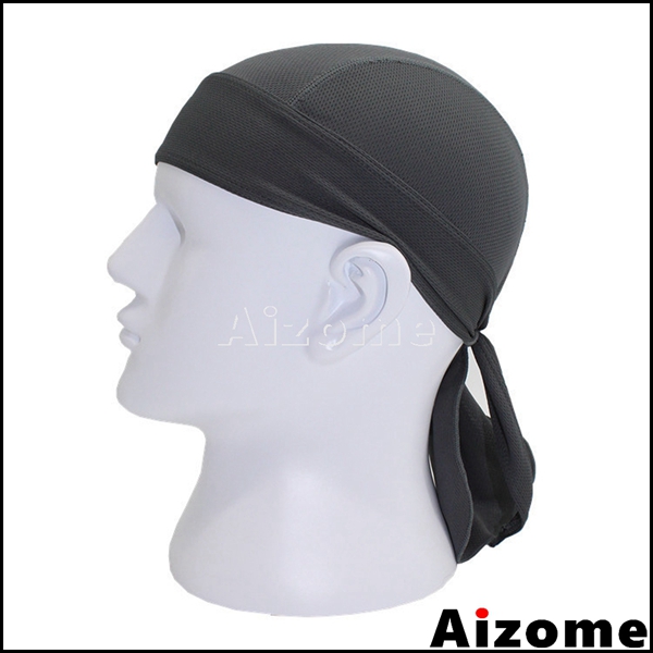 Pañuelo pirata para la cabeza para 1x hombres y mujeres, pañuelo para la cabeza tipo do-rag, pañuelo para la cabeza estilo motociclista, pañuelo para la cabeza estilo hip hop rock.: Gris