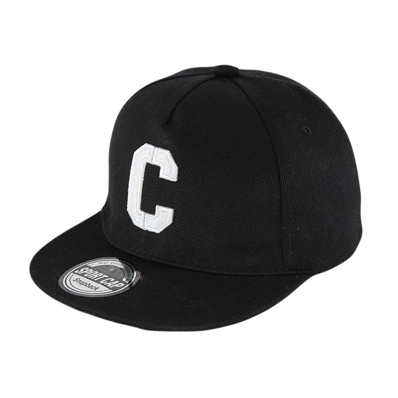 Miaoxi Kids Brief Zomer Baseball Cap Voor Jongens C Hip Hop Verstelbare Casual Unesex School Mode Hoeden Meisje caps: Black