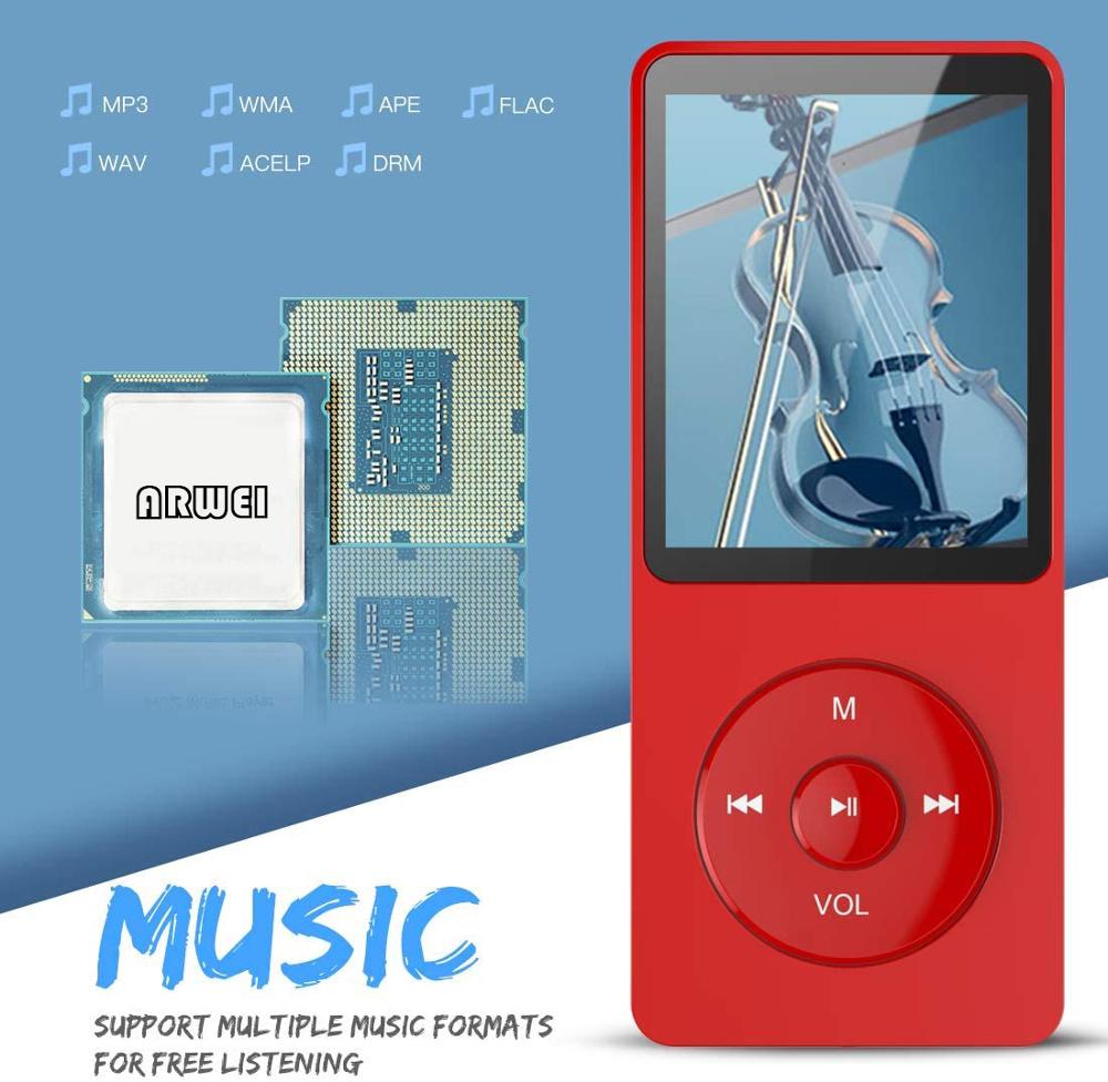 Portable MP3 Player LCD Screen FM Radio Video Hifi Player Games Movies E-Books Music Players Built In Microphone Медиаплеер