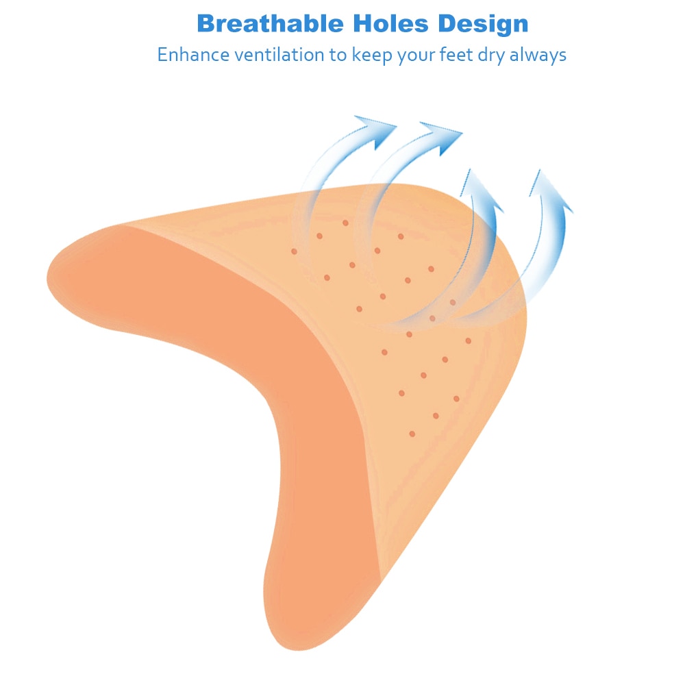 De silicona almohadilla de Gel para el antepié baile punto almohadillas para Ballet pie Protector suela transpirable amortiguación zapatos de