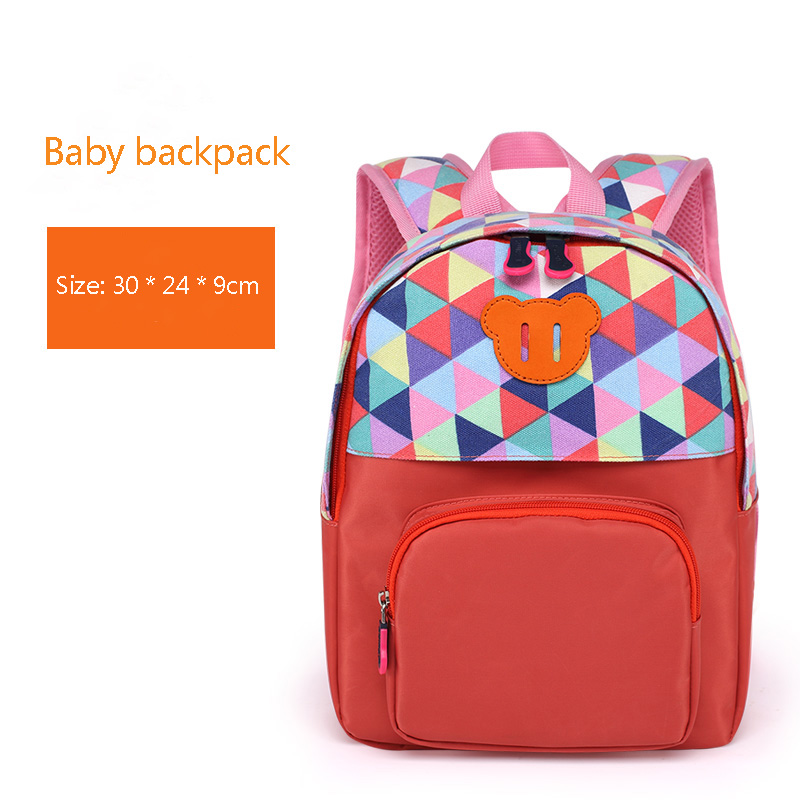 Edison bébé sac à dos de sac d'école dessin animé mignon étanche enfants bébé sacs maternelle sac pour écolière enfants sac: Orange